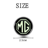 MG Logo Luminous Car Engine One-click Start Stop Button Cover Sticker