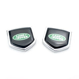 2PCS Land Rover Metal Car Rear Sticker Shield Trunk Emblem Badge Decal