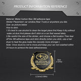 Subaru Metal Carbon Fiber Car Rear Sticker Shield Trunk Emblem Badge Decal