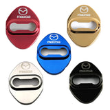 4pcs/set Mazda Stainless Steel Car Door Lock Cover Protection