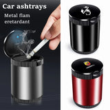 Abarth Metal Car Ash Tray Auto Ashtray Cigarette Holder Box with LED Light