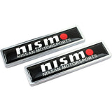2pcs/set Nissan GTR Nismo Logo Metal Car Side Sticker Auto Emblem Badge