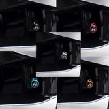 4pcs/set Hyundai Logo Matte Car Air Valve Stem Caps Auto Tyre Valve Covers