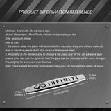 2pcs Infiniti Metal Car Fender Side Badge Decal Rear Emblem Sticker
