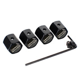 4pcs/set Land Rover Range Rover Anti-Theft Car Air Valve Stem Cap Auto Tyre Valve Covers