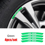 4pcs/set 9cm Land Rover Aluminum Alloy Car Wheel Rim Tyre Sticker