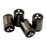 4pcs Mitsubishi Ralliart Logo Car Tire Valve Caps