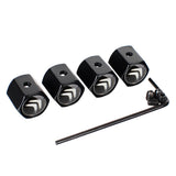 4pcs/set Citroen DS Stainless Steel Car Tire Valve Caps Auto Dust Proof Wheel Tyre Covers