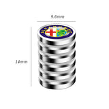 4pcs/set Alfa Romeo Car Wheel Tire Air Covers Dust Proof Tire Valve Caps