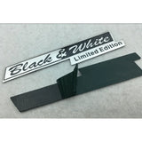 Land Rover Black & White Limited Edition Metal Car Rear Sticker Decal Emblem Badge