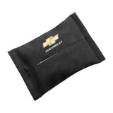 Chevrolet Suede Car Tissue Box Holder Seat Back Hanging Napkin Storage Bag