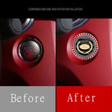Land Rover Carbon Fiber Car Engine One-click Start Stop Button Cover Sticker