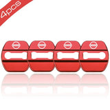 4pcs/set Nissan Nismo Stainless Steel Car Door Lock Cover Protection