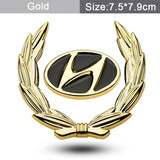 Hyundai Metal Car Rear Sticker Auto Window Emblem Badge Decal