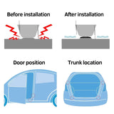 4pcs/set Skoda Car Door Shock Stickers Luminous Absorber Decal