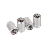 4pcs/set Ford Mustang Logo Matte Car Air Valve Stem Caps Auto Tyre Valve Covers