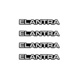 4pcs/set Hyundai Creta Elantra Getz IX35 Santafe Solaris Tucson Metal Car Stereo Sticker Auto Audio Emblem Decal
