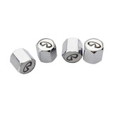 4pcs/set Infiniti Car Air Valve Stem Cap Auto Tyre Valve Covers