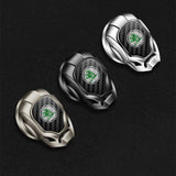Skoda Iron Man Metal Car Engine One-click Start Stop Button Cover