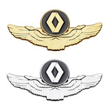 Renault Metal Wings Car Rear Sticker Auto Window Emblem Badge Decal