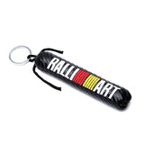 Mitsubishi Ralliart Carbon Fiber Car Keyring Keychain