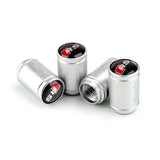 4pcs/set Audi Sline RS Logo Sport Matte Car Air Valve Stem Caps Auto Tyre Valve Covers