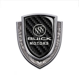 Buick Metal Carbon Fiber Shield Car Rear Sticker Auto Window Emblem Badge Decal