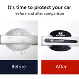 Hyundai Carbon Fiber Car Door Bowl Handle Anti-collision Protective Stickers Scratches Film