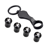 4pcs/set Peugeot Logo Car Air Valve Stem Caps Auto Tyre Valve Covers with Wrench