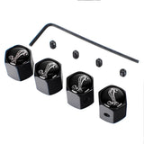 4pcs/set Ford Cobra Shelby Anti-Theft Car Air Valve Stem Cap Auto Tyre Valve Covers