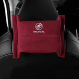 Buick Suede Car Tissue Box Holder Seat Back Hanging Napkin Storage Bag