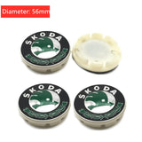 4pcs/set 56/60/65mm Skoda Logo ABS Car Wheel Hub Center Caps Covers