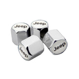 4pcs/set Jeep Car Air Valve Stem Cap Auto Tyre Valve Covers
