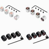 4pcs/set Mitsubishi Ralliart Anti-Theft Car Air Valve Stem Cap Auto Tyre Valve Covers