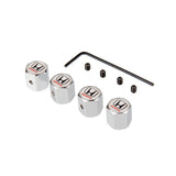 4pcs/set Honda Mugen Typer Anti-Theft Car Air Valve Stem Cap Auto Tyre Valve Covers