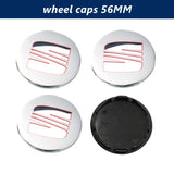 4pcs/set 56mm 60mm 63mm SEAT ABS Car Wheel Hub Center Caps Covers