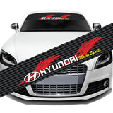 130x21cm Hyundai Car Front Trunk Windshield Sunshade Sticker Decal