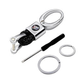 Buick Logo PU Leather Braided Rope Car Keychain