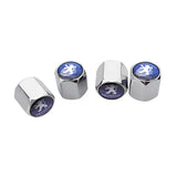 4pcs/set Peugeot Car Air Valve Stem Cap Auto Tyre Valve Covers