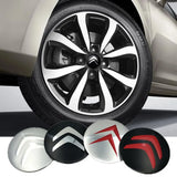 4pcs/set 56mm Citroen Car Wheel Center Hub Cap Sticker Decal