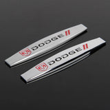 2pcs Dodge Metal Car Fender Side Badge Decal Rear Emblem Sticker