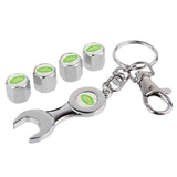 4pcs/set Land Rover Logo Car Air Valve Stem Cap Auto Tyre Valve Covers with Wrench