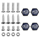 4pcs/set Subaru STI Logo Stainless Steel Car License Plate Bolts