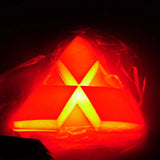 8.05x7.9cm Mitsubishi Car LED Light Front Rear Emblem Badge