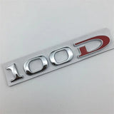 Tesla 75D 85D 90D 100D Letter Metal Car Rear Sticker Decal Emblem Badge
