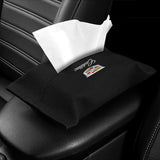 Cadillac Suede Car Tissue Box Holder Seat Back Hanging Napkin Storage Bag