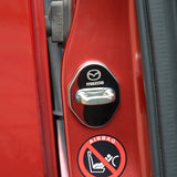 4pcs/set Mazda Stainless Steel Car Door Lock Cover Protection
