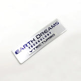 Honda IVTEC Turbo Logo Aluminum Alloy Car Body Sticker Nameplate Rear Emblem Badge Decal