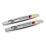 2pcs Mazda Metal Car Fender Side Badge Decal Rear Emblem Sticker