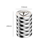 4pcs/set Tesla Car Wheel Tire Air Covers Dust Proof Tire Valve Caps